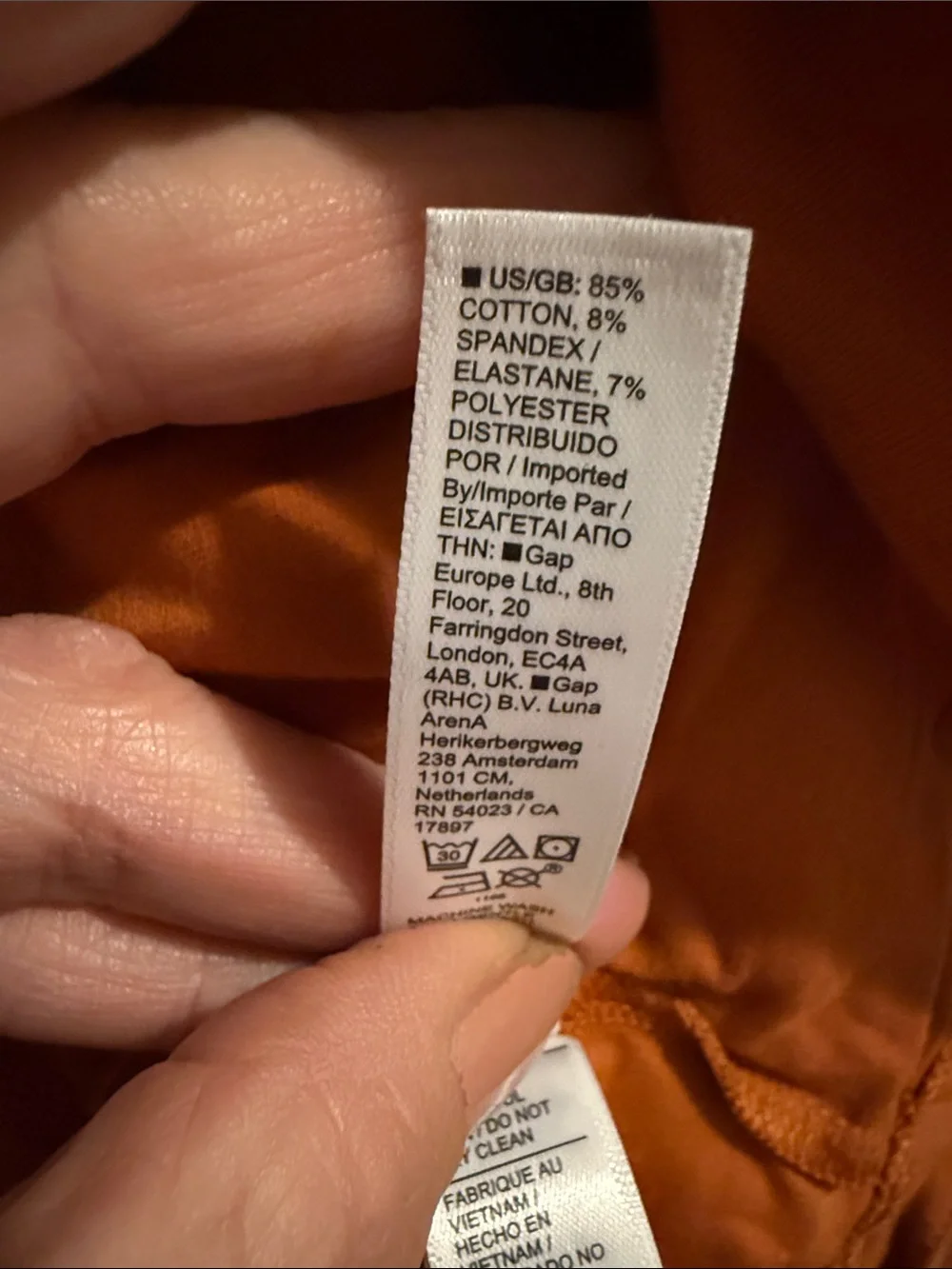 Athleta Long Sleeve V-Neck Top in Terra Cotta - Picture 4 of 8